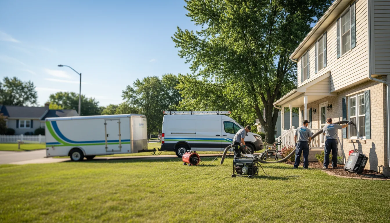 Flooded Basement Restoration And Cleanup With Repair in Winn, MI near me